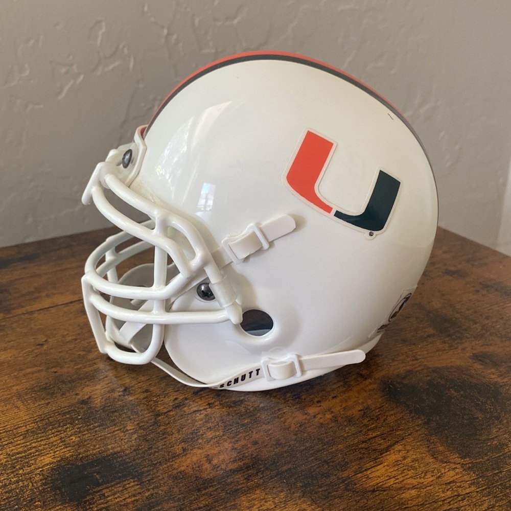 Kids toy mini helmet Miami Hurricanes